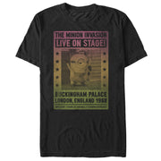 Men's Despicable Me Minion Live on Stage Poster  Adult T-Shirt