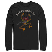 Men's The Muppets Animal Party  Adult Long Sleeve Shirt