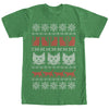 Men's Lost Gods Ugly Christmas Cat  Adult T-Shirt