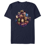 Men's Guardians of the Galaxy Vol. 3 Group Badge  Adult T-Shirt