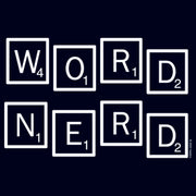 Men's Scrabble Word Nerd  Adult T-Shirt