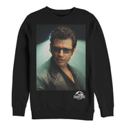 Men's Jurassic Park Dr. Malcolm Hero Portrait  Adult Sweatshirt