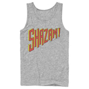 Men's Justice League Shazam Text Logo  Adult Tank Top