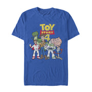 Men's Toy Story Character Logo Party  Adult T-Shirt