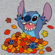 Men's Lilo & Stitch Fall Leaf Pile  Adult Sweatshirt