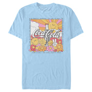 Men's Coca Cola Unity Square Lyrics Logo  Adult T-Shirt