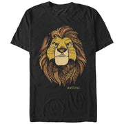 Men's Lion King Noble Simba  Adult T-Shirt