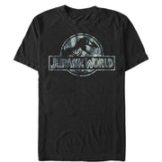 Men's Jurassic World Jurassic Worldscale Tropical T. Rex Logo  Adult T-Shirt