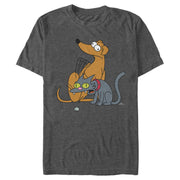 Men's The Simpsons Family Pets  Adult T-Shirt