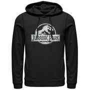 Men's Jurassic Park Vintage Logo  Adult Pull Over Hoodie