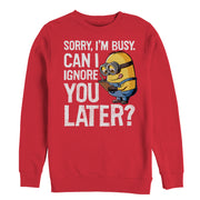 Men's Despicable Me Minion Ignore You Later  Adult Sweatshirt