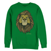 Men's Lion King Noble Simba  Adult Sweatshirt