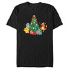 Men's Pokemon Christmas Tree Characters  Adult T-Shirt