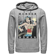 Men's Justice League Comic Poster  Adult Pull Over Hoodie