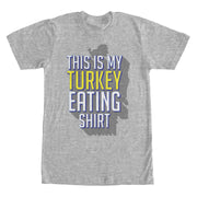 Men's Lost Gods This is My Thanksgiving Turkey Eating Shirt  Adult T-Shirt