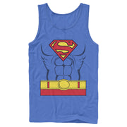 Men's Superman Hero Costume  Adult Tank Top