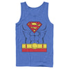 Men's Superman Hero Costume  Adult Tank Top