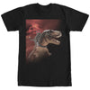 Men's Lost Gods Cat T. Rex Volcano  Adult T-Shirt