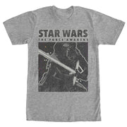 Men's Star Wars The Force Awakens Kylo Ren Distressed  Adult T-Shirt