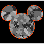 Men's Mickey & Friends Gray Camo Mickey Mouse Logo  Adult T-Shirt