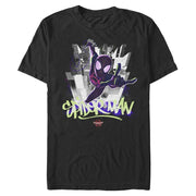 Men's Marvel Spider-Man: Into the Spider-Verse Modern Cityscape  Adult T-Shirt