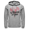 Men's Peter Pan Valentine's Day Captain Hook I'm Hooked on You  Adult Pull Over Hoodie