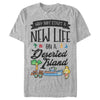 Men's Nintendo Animal Crossing New Life on Deserted Island  Adult T-Shirt