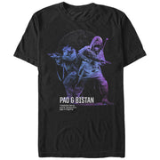 Men's Star Wars Rogue One Pao Bistan Galaxy Print  Adult T-Shirt