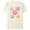 Men's Garfield Candy Hearts  Adult T-Shirt