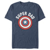 Men's Marvel Super Dad Captain America Shield  Adult T-Shirt