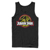 Men's Jurassic Park Neon T Rex Logo  Adult Tank Top