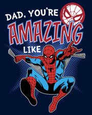 Men's Marvel Webbed Spider-Man Amazing Dad  Adult Sweatshirt