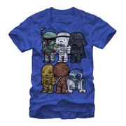 Men's Star Wars Cartoon Characters  Adult T-Shirt