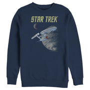 Men's Star Trek: The Original Series USS Enterprise Discovering New Worlds In Space  Adult Sweatshirt