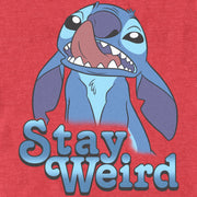 Men's Lilo & Stitch Stay Weird Nose Picker  Adult T-Shirt