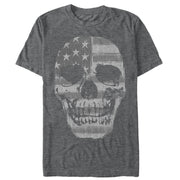 Men's Lost Gods Fourth of July  American Skull  Adult T-Shirt