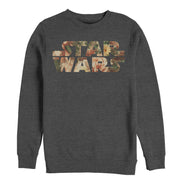 Men's Star Wars Floral Print Logo  Adult Sweatshirt