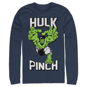 Men's Marvel Hulk Pinch St. Patrick's  Adult Long Sleeve Shirt