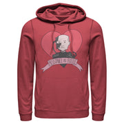 Men's Star Trek: The Next Generation Valentine's Cartoon Borg Picard Heart Resistance Is Futile  Adult Pull Over Hoodie