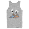 Men's The Simpsons Skeleton Bart and Lisa  Adult Tank Top