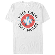 Men's CHIN UP Keep Calm I'm a Nurse  Adult T-Shirt