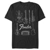 Men's Fender Guitar Chart  Adult T-Shirt