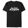 Men's Black Adam White Logo  Adult T-Shirt