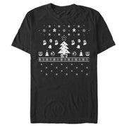 Men's Nintendo Ugly Christmas Tree Super Mario  Adult T-Shirt