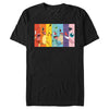 Men's Pokemon Character Box-up Rainbow  Adult T-Shirt