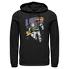 Men's Lightyear Retro Distressed Buzz and Sox  Adult Pull Over Hoodie