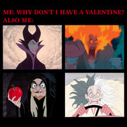 Men's Disney Villains Valentine's Day Meme EVIL  Adult T-Shirt