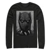 Men's Marvel Black Panther Striped Profile  Adult Long Sleeve Shirt