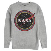 Men's NASA Galaxy In Rainbow Circles  Adult Sweatshirt