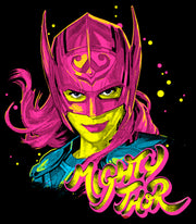 Men's Marvel: Thor: Love and Thunder Jane Foster Pink Portrait  Adult T-Shirt